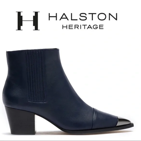 NWT Halston Heritage Blythe In Ruiz Leather Boot